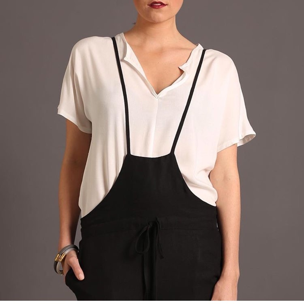 Hannah Lavery black linen dress